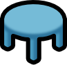 table round blue